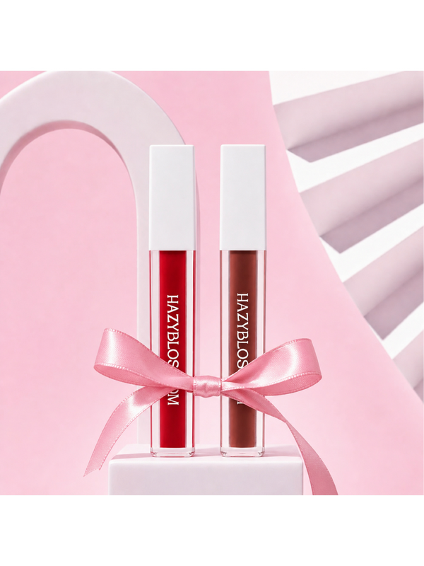 Heaven Matte Liquid Lipstick Signature Combo Sets | Cherry Mocha Duo, Blush & Beige Duo & Nude Lovers Duo | 3.5ml × 2 Each